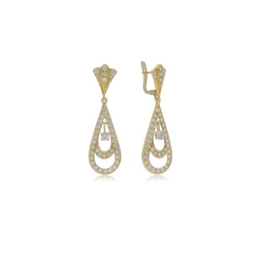 BOUCLES D´OREILLE OR 18 CTS