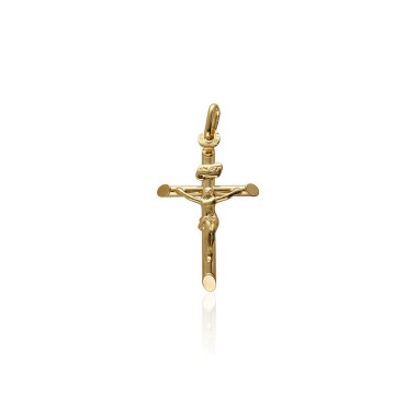 Croce Cristo Oro 9 Klt.